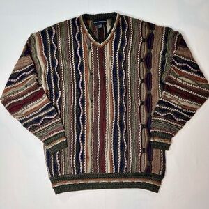 Croft & Barrow Multicolor V-Neck Sweater